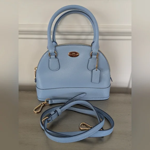 Coach Light Blue Satchel - Picture 1 of 7